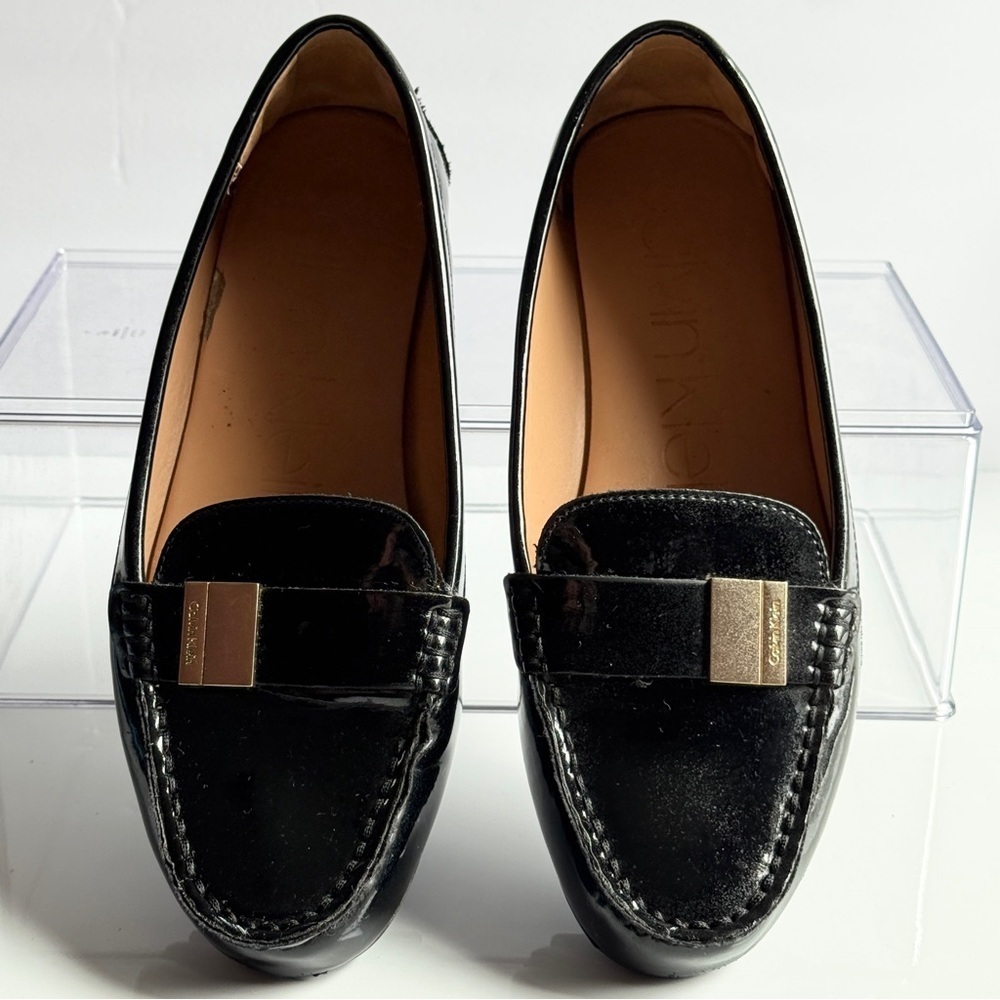 Calvin Klein Women's  Lisa Black Loafers Size 9.5 - Picture 2 of 11